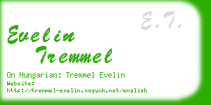 evelin tremmel business card